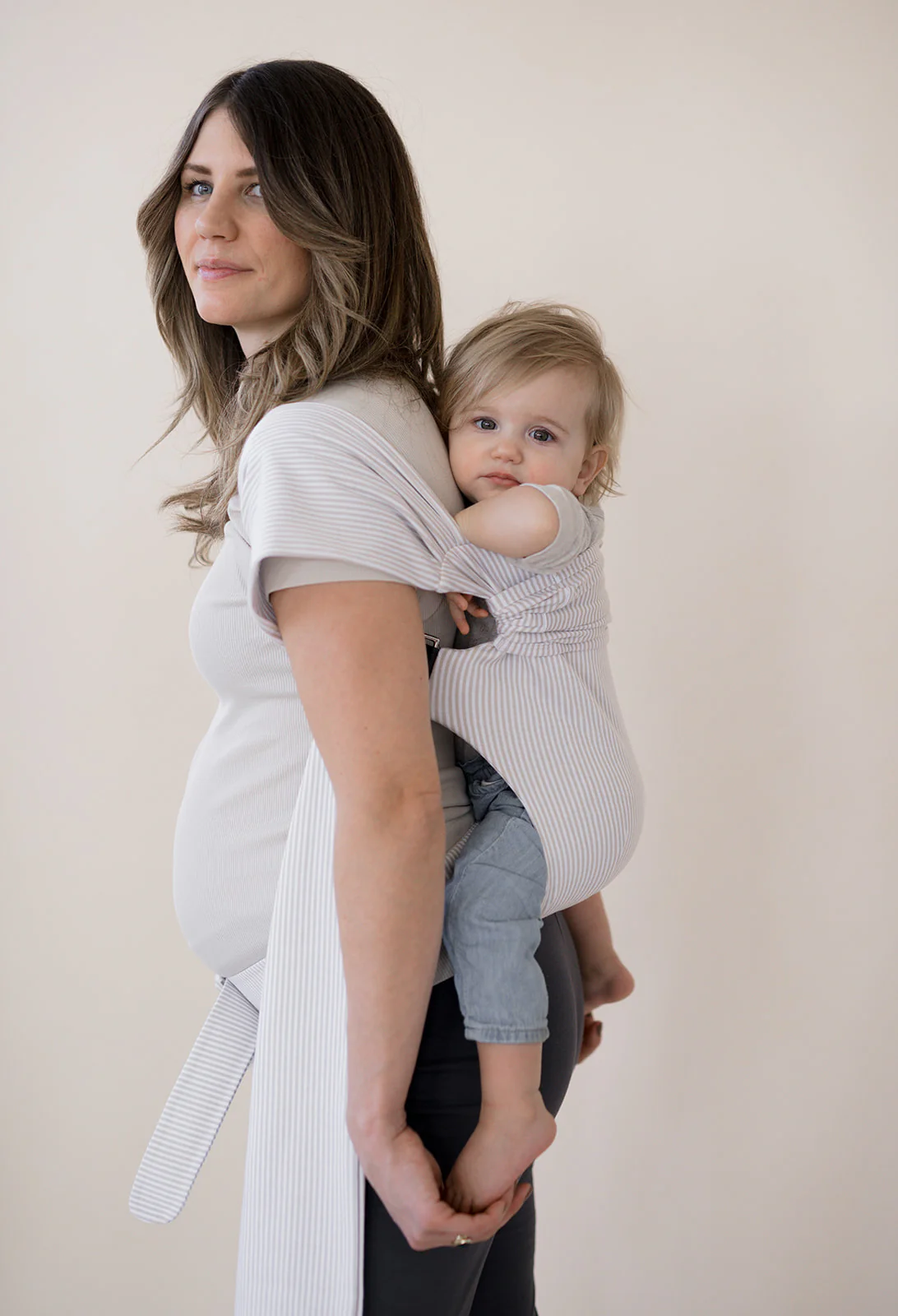 Simple Wrap | Oatmeal Stripe - Final Sale - Image 3